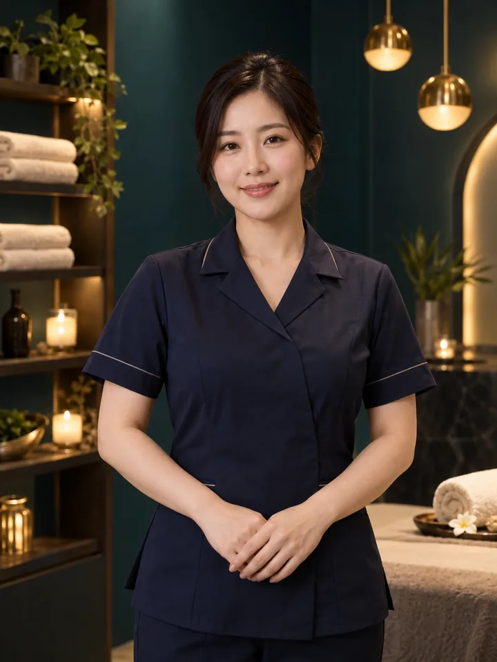 단정한 전문 스파 관리사