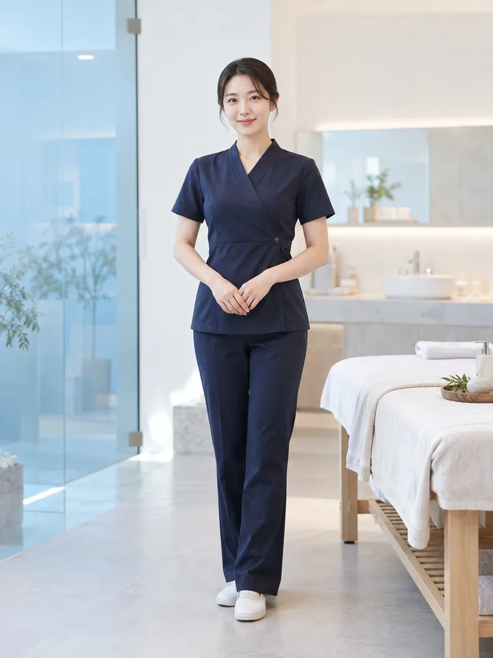 단정한 전문 스파 관리사