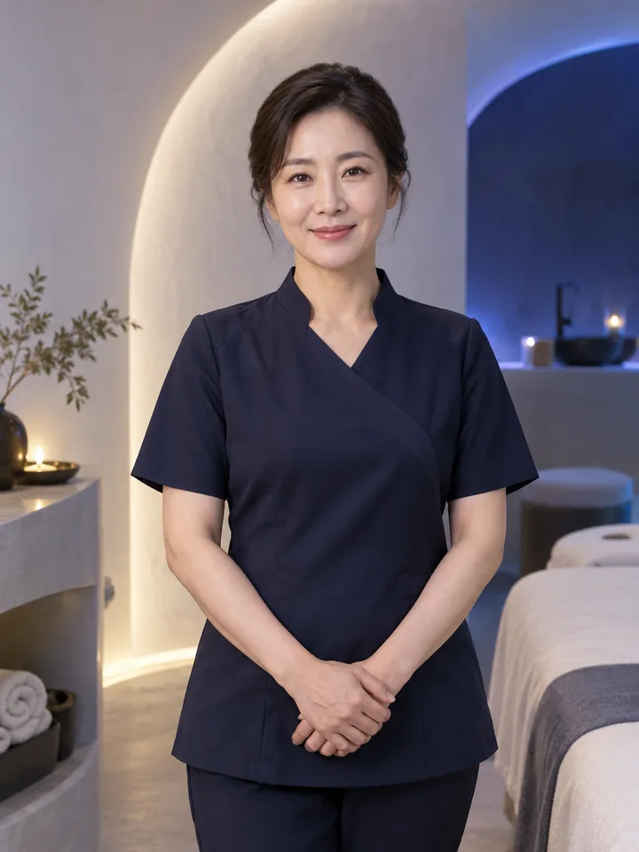 단정한 전문 스파 관리사